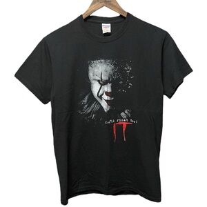 IT 2017 pennywise horror movie promo short sleeve Halloween front graphic shirt